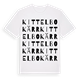 Kittelbokärr ordlek t-shirt