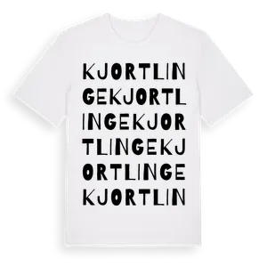 Kjortlinge ordlek t-shirt – ekologisk bomull t-shirt från Pinshirt