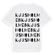 Kjusholmen ordlek t-shirt