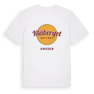 Kläberget cirkel t-shirt – ekologisk bomull t-shirt från Pinshirt