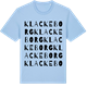 Blue Soul t-shirt med Klackeborg ordlek t-shirt