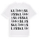 Klämma sluss ordlek t-shirt