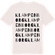 Vintage White t-shirt med Klampenborg ordlek t-shirt
