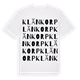 White t-shirt med Klänkorp ordlek t-shirt