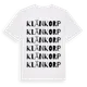 White t-shirt med Klänkorp ordlek t-shirt