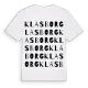 Klasborg ordlek t-shirt