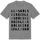 Mid Heather Gray t-shirt med Klasgölsbergen ordlek t-shirt