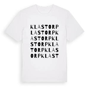 Klastorp ordlek t-shirt – ekologisk bomull t-shirt från Pinshirt