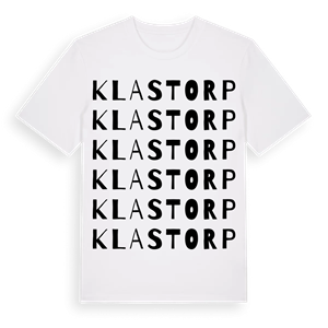 Klastorp ordlek t-shirt – ekologisk bomull t-shirt från PinShirt