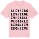 Pink Cotton t-shirt med Klevberg ordlek t-shirt