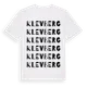 White t-shirt med Klevberg ordlek t-shirt