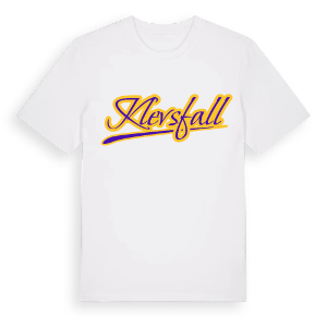 Klevsfall baseball t-shirt – ekologisk bomull t-shirt från Pinshirt