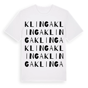 Klinga ordlek t-shirt – ekologisk bomull t-shirt från Pinshirt