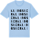 Blue Soul t-shirt med Klingsber ordlek t-shirt
