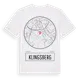 White t-shirt med Klingsberg t-shirt