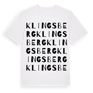Klingsberg ordlek t-shirt – ekologisk bomull t-shirt från Pinshirt