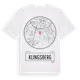 White t-shirt med Klingsberg t-shirt