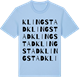 Blue Soul t-shirt med Klingstad ordlek t-shirt
