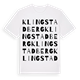 Klingstadberg ordlek t-shirt