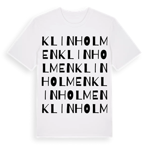 Klinholmen ordlek t-shirt – ekologisk bomull t-shirt från Pinshirt