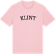 Pink Cotton t-shirt med Klint böjd t-shirt