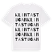 White t-shirt med Klintastugan ordlek t-shirt