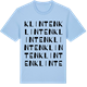 Blue Soul t-shirt med Klinten ordlek t-shirt