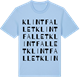 Blue Soul t-shirt med Klintfallet ordlek t-shirt