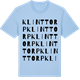 Blue Soul t-shirt med Klinttorp ordlek t-shirt