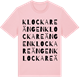 Pink Cotton t-shirt med Klockareängen ordlek t-shirt