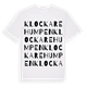Klockarehumpen ordlek t-shirt