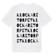 White t-shirt med Klockaretorpet ordlek t-shirt