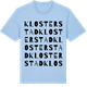 Blue Soul t-shirt med Klosterstad ordlek t-shirt