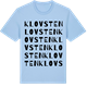 Blue Soul t-shirt med Klovsten ordlek t-shirt