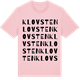 Pink Cotton t-shirt med Klovsten ordlek t-shirt