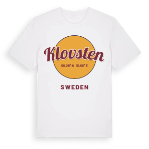 Klovsten cirkel t-shirt – ekologisk bomull t-shirt från Pinshirt