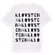 Klovstena ordlek t-shirt
