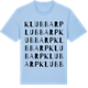 Blue Soul t-shirt med Klubbarp ordlek t-shirt