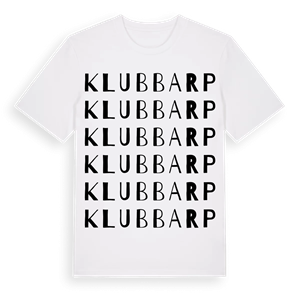 Klubbarp ordlek t-shirt – ekologisk bomull t-shirt från Pinshirt