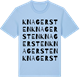Blue Soul t-shirt med Knagersten ordlek t-shirt