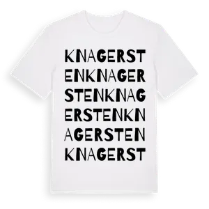 Knagersten ordlek t-shirt – ekologisk bomull t-shirt från Pinshirt
