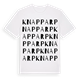 White t-shirt med Knapparp ordlek t-shirt