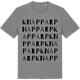 Mid Heather Gray t-shirt med Knapparp ordlek t-shirt