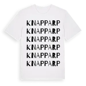 Knapparp ordlek t-shirt – ekologisk bomull t-shirt från Pinshirt