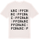 Vintage White t-shirt med Kneippen ordlek t-shirt