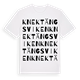 Knektängsviken ordlek t-shirt