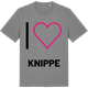 Mid Heather Gray t-shirt med Jag älskar Knippe t-shirt stort tryck