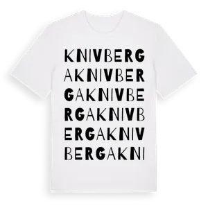 Knivberga ordlek t-shirt – ekologisk bomull t-shirt från Pinshirt