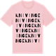 Pink Cotton t-shirt med Knivinge ordlek t-shirt