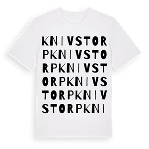 Knivstorp ordlek t-shirt – ekologisk bomull t-shirt från Pinshirt